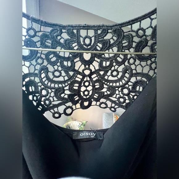 Black sleeveless cowl neck top from Orsay. Size M. - Picture 2 of 3